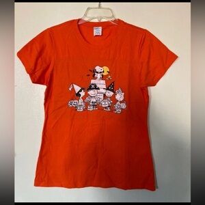*BRAND NEW* Peanuts Charlie Brown & Friends  Haloween Women Medium Orange T-Shir